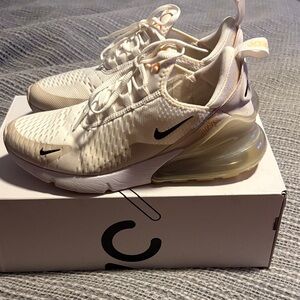 Nike Air Max 270 White and cream Sneakers